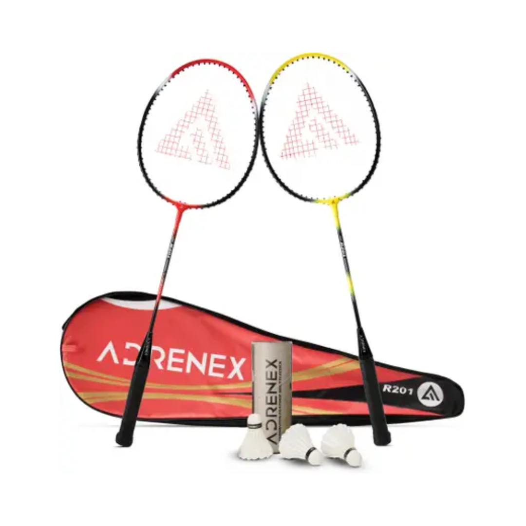 Adrenex by Flipkart R201 Combo - 2 Racquet with Shuttle Badminton Kit